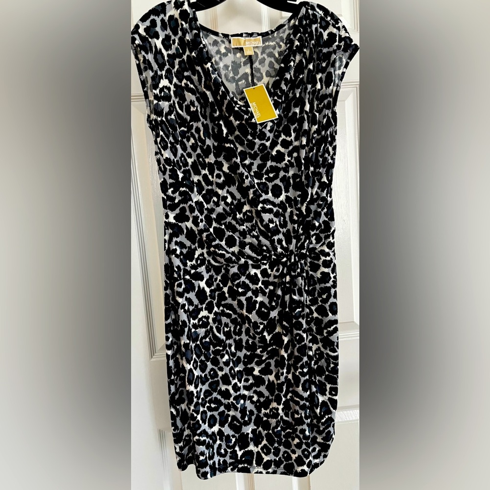 NWT MICHAEL KORS LEOPARD PATTERN DRESS